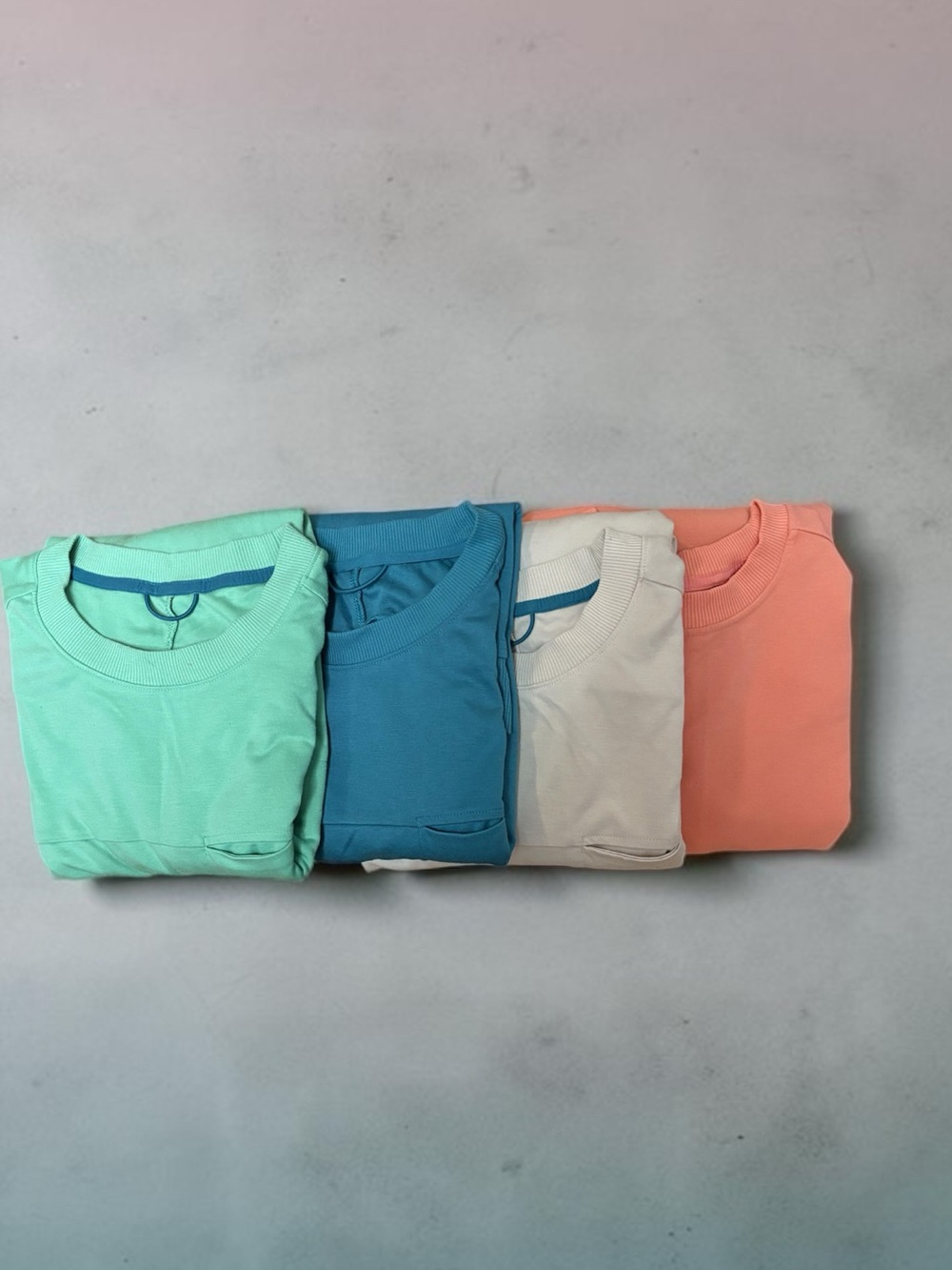 All in Motion Men's Long Sleeve Crewneck Performance Pullover- Bundle of 4